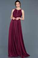 Длинное Помолвочное Платье Сливовый ABU123