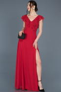 Длинное Пригласительное Платье красный ABU642