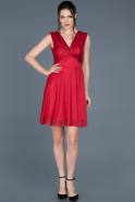 Короткое Выпускное Платье красный ABK425
