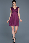 Короткое Выпускное Платье Пурпурный ABK425