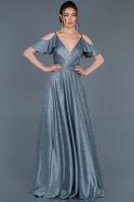 Длинное Помолвочное Платье Синий ABU636