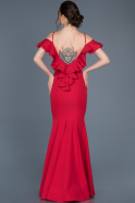 Длинное Выпускное Платье красный ABU625