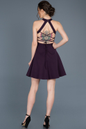 Короткое Выпускное Платье Тёмно-пурпурный ABK451