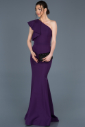 Длинное Вечернее Платье Русалка Пурпурный ABU640