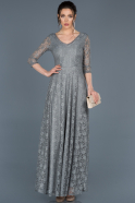 Длинное Вечернее Платье Серый ABU335