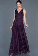 Длинное Помолвочное Платье Пурпурный ABU695