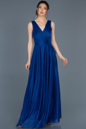 Длинное Помолвочное Платье Ярко-синий ABU695