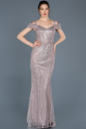 Длинное Помолвочное Платье Лавандовый ABU045