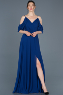 Длинное Выпускное Платье Ярко-синий ABU675