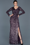 Длинное Вечернее Платье Фиолетовый ABU1065