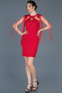 Короткое Платье На Приглашение красный ABK439