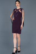 Короткое Платье На Приглашение Пурпурный ABK439