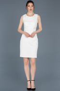 Короткое Платье На Приглашение Белый ABK447
