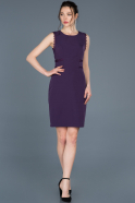Короткое Платье На Приглашение Фиолетовый ABK447
