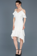 Короткое Платье На Приглашение Белый ABK448