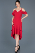 Короткое Платье На Приглашение красный ABK448