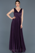 Длинное Пригласительное Платье Пурпурный ABU692