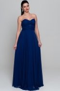 Длинное Вечернее Платье Сердечко Ярко-синий AN2335