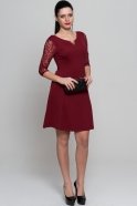 Короткое Вечернее Платье Бордовый AR36779