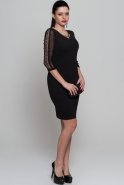 Короткое Вечернее Платье Черный AR36801