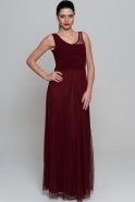 Длинное Вечернее Платье Бордовый AR36802