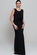 Длинное Вечернее Платье Черный AR36909