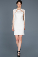 Короткое Платье На Приглашение Белый ABK439