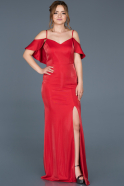 Длинное Вечернее Платье Русалка красный ABU639