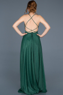 Длинное Выпускное Платье Изумрудно-зеленый ABU685
