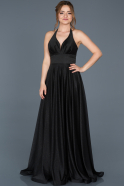 Длинное Помолвочное Платье Черный ABU653