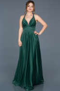 Длинное Помолвочное Платье Изумрудно-зеленый ABU653