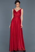 Длинное Выпускное Платье красный ABU700