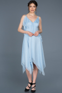 Короткое Выпускное Платье Светло-синий ABK457