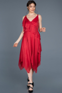 Короткое Выпускное Платье красный ABK457