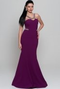 Длинное Вечернее Платье Пурпурный GG6851