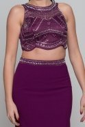 Длинное Вечернее Платье Пурпурный GG6895