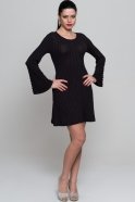 Короткое Вечернее Платье Черный KR53881