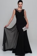 Длинное Вечернее Платье Черный GG6843