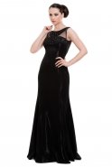 Длинное Вечернее Платье Черный S3910