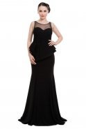Длинное Вечернее Платье Черный C3049