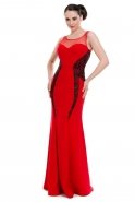 Длинное Вечернее Платье красный C3035