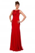 Длинное Вечернее Платье красный F1583