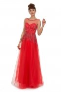 Длинное Вечернее Платье красный F1530