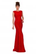 Длинное Вечернее Платье красный F1557