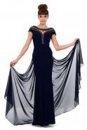 Длинное Вечернее Платье Темно-синий K4342259