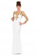 Длинное Вечернее Платье Белый K4342240