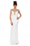 Длинное Вечернее Платье Белый K4342213