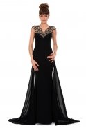 Длинное Вечернее Платье Черный K4335148