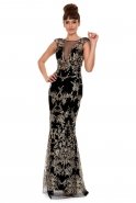 Длинное Вечернее Платье Черный K4333305