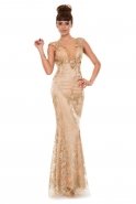 Длинное Вечернее Платье Золотой K4333305